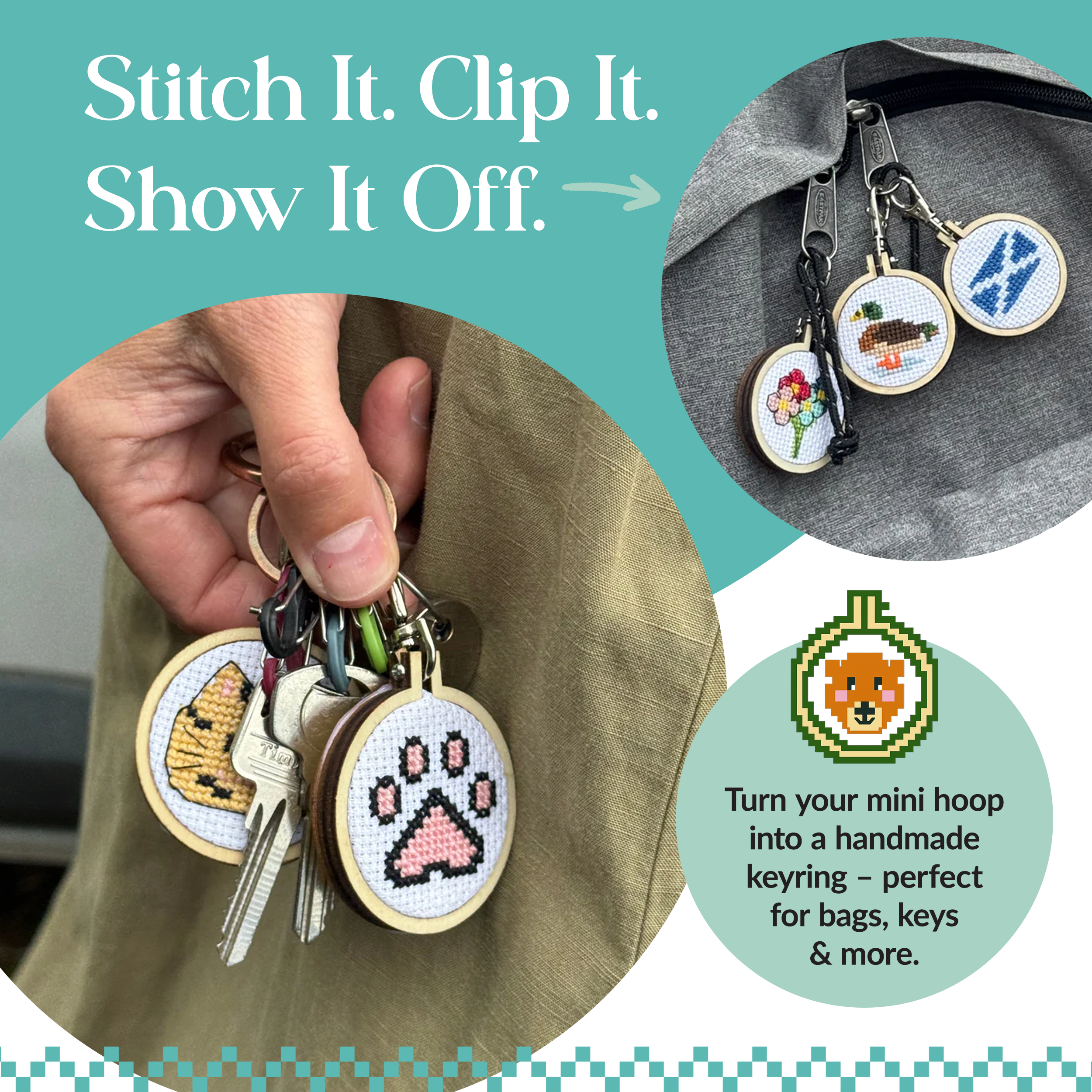 Good Luck! Mini Matchbox Cross Stitch Kit