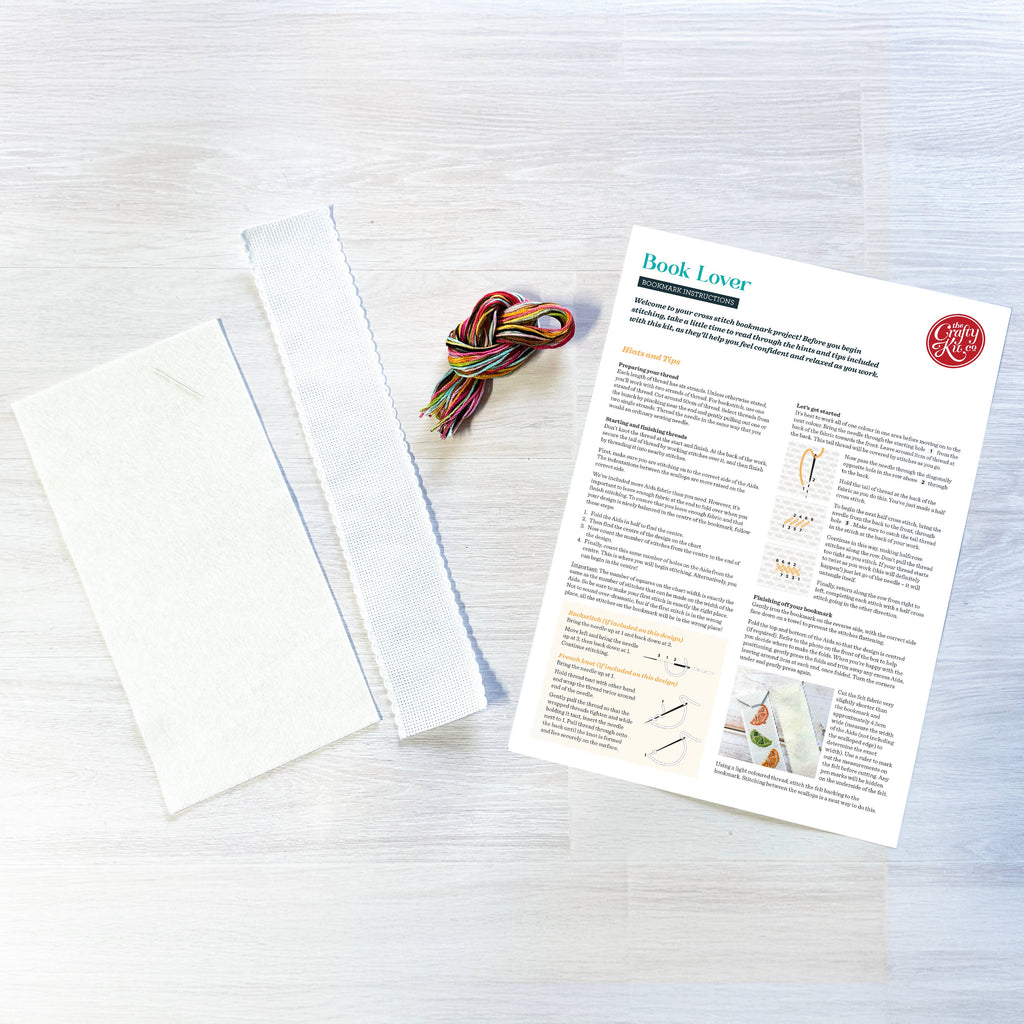 Book Lover Cross Stitch Bookmark Kit