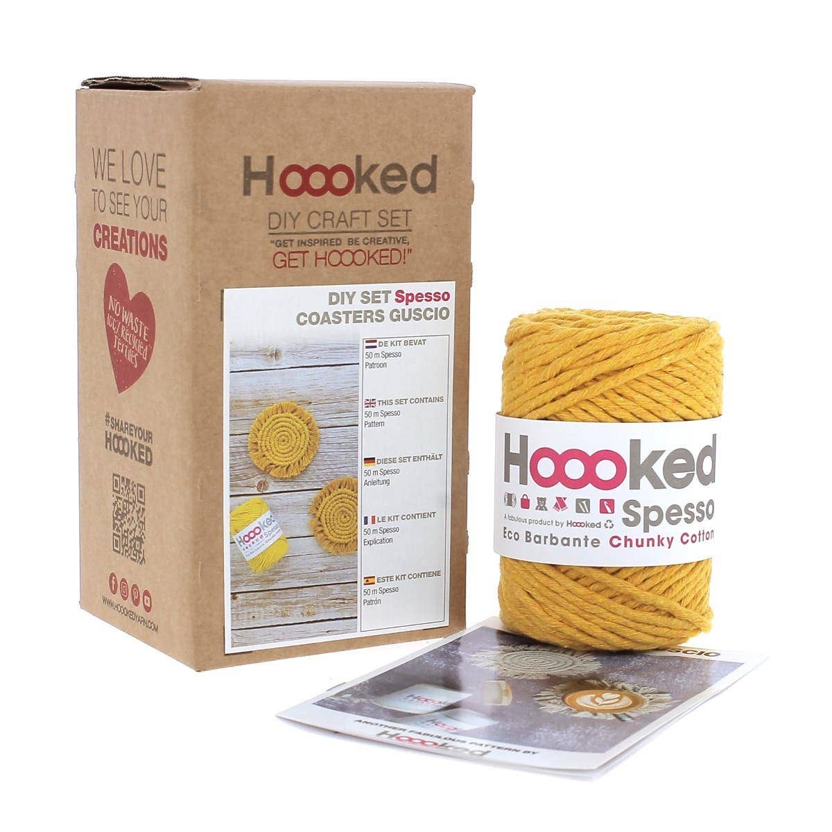 Macramé Coasters Kit – Curry