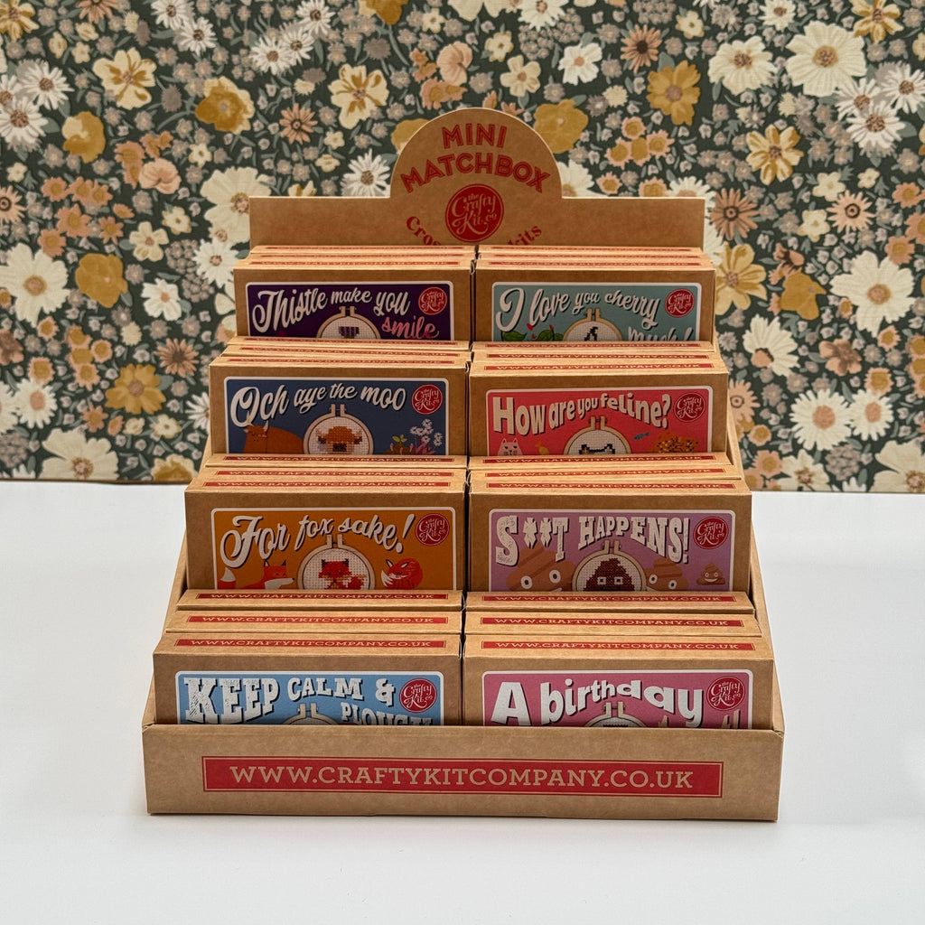 Good Luck! Mini Matchbox Cross Stitch Kit