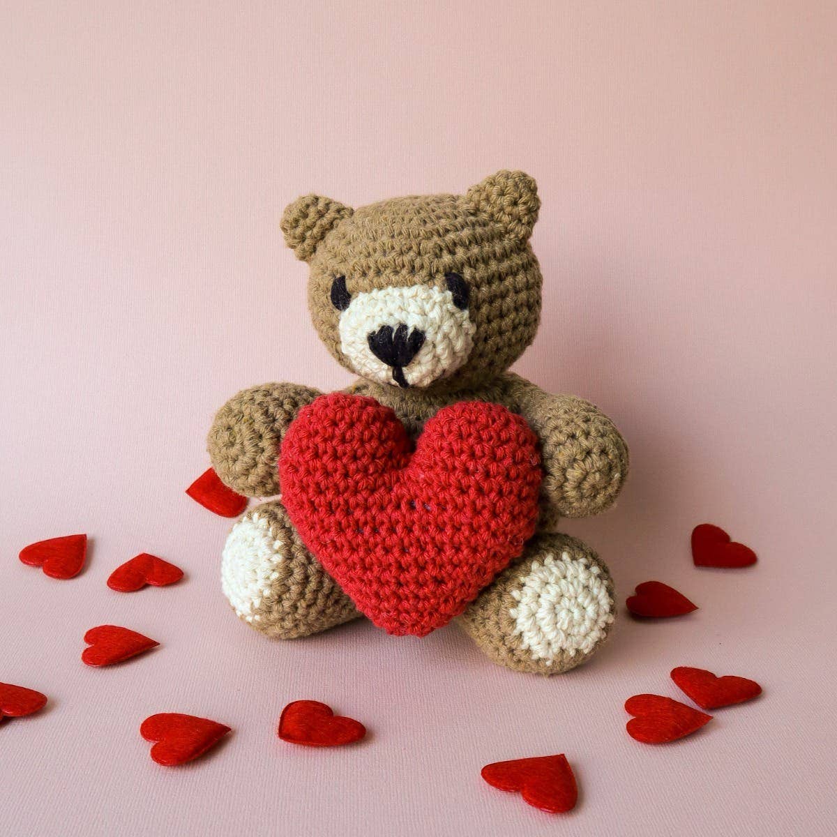 Valentino the Teddy Bear DIY Amigurumi Crochet Kit