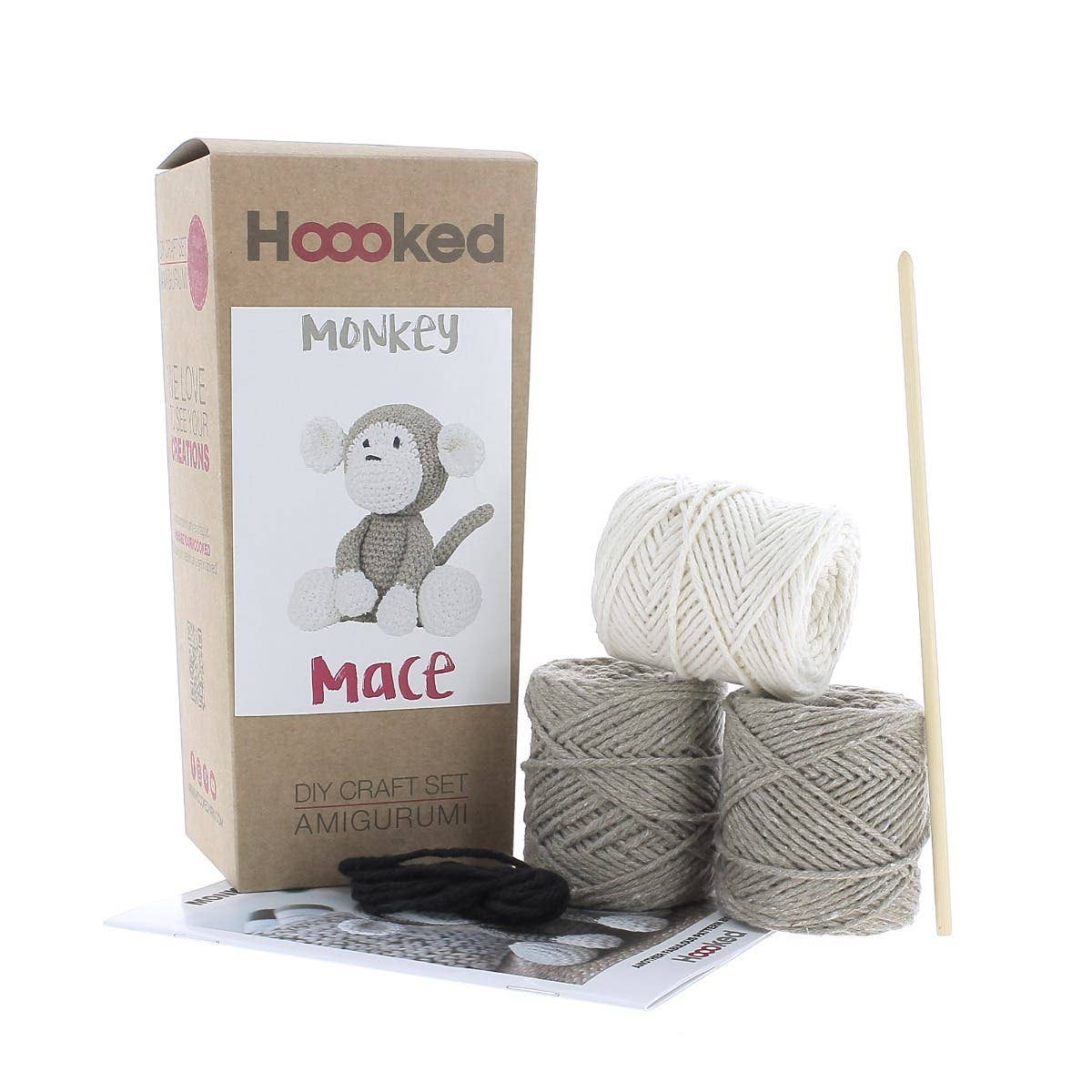 Mace the Monkey DIY Amigurumi Crochet Kit