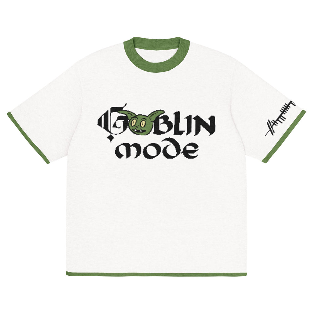 Goblin Mode Grug Knitted Mens T-Shirt