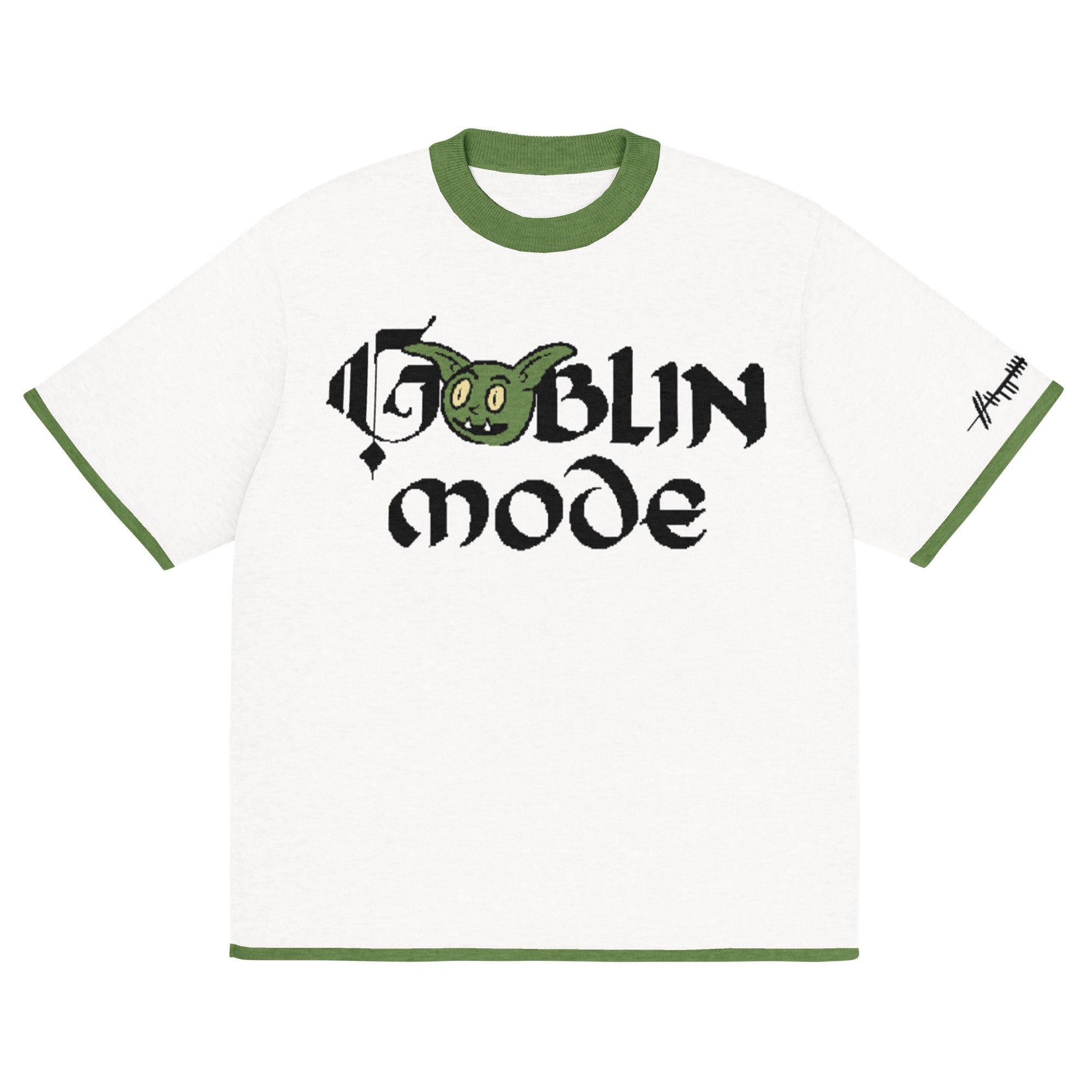 Goblin Mode Grug Knitted Mens T-Shirt