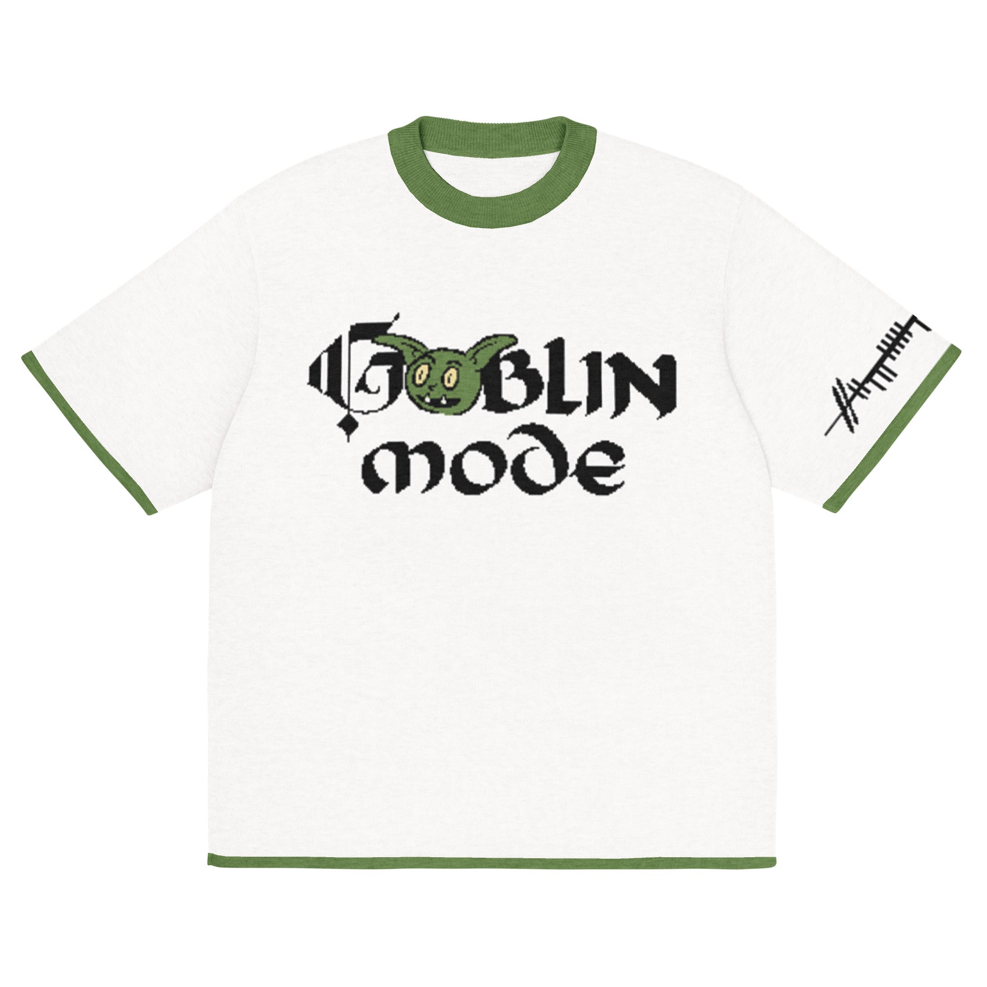 Goblin Mode Grug Knitted Mens T-Shirt