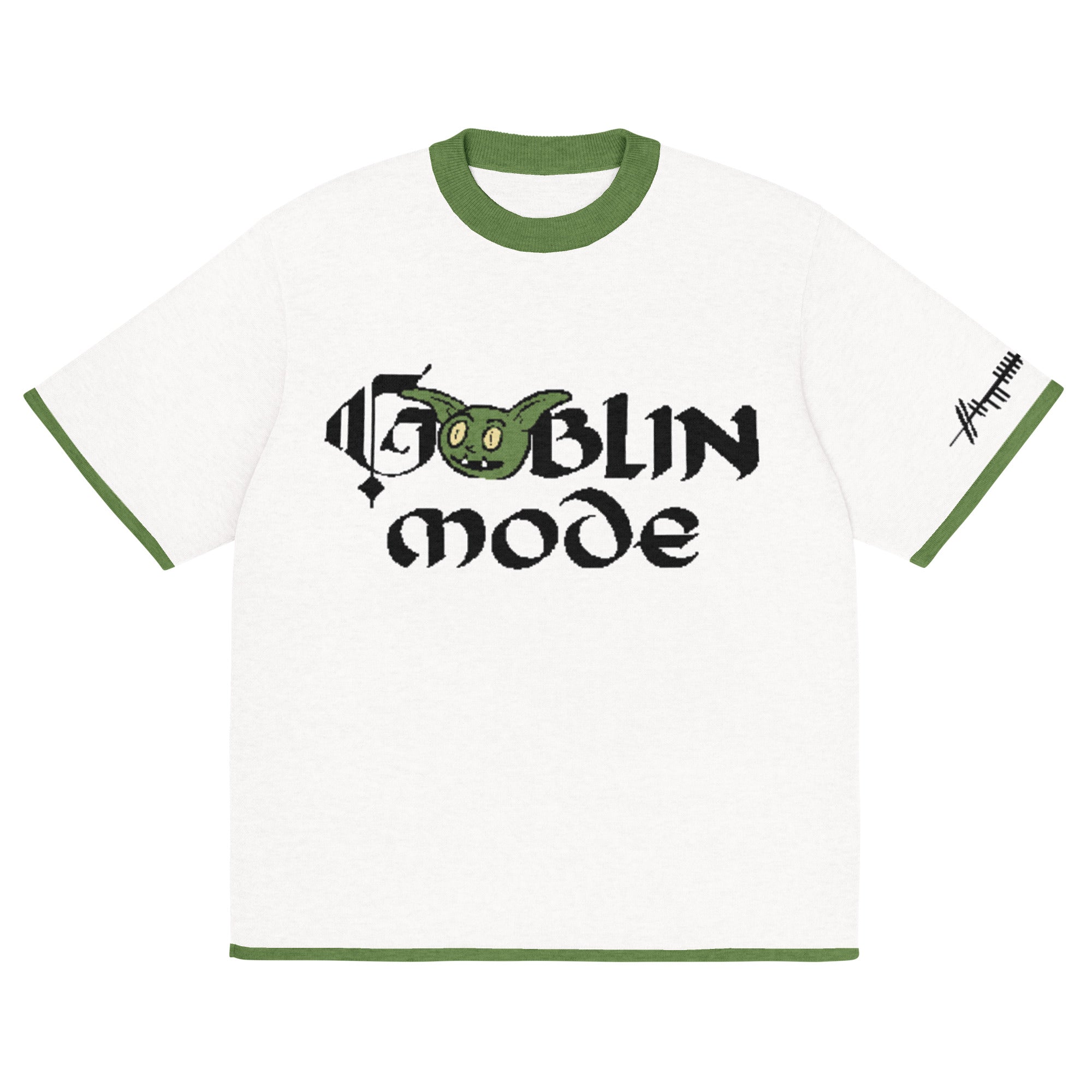 Goblin Mode Grug Knitted Mens T-Shirt