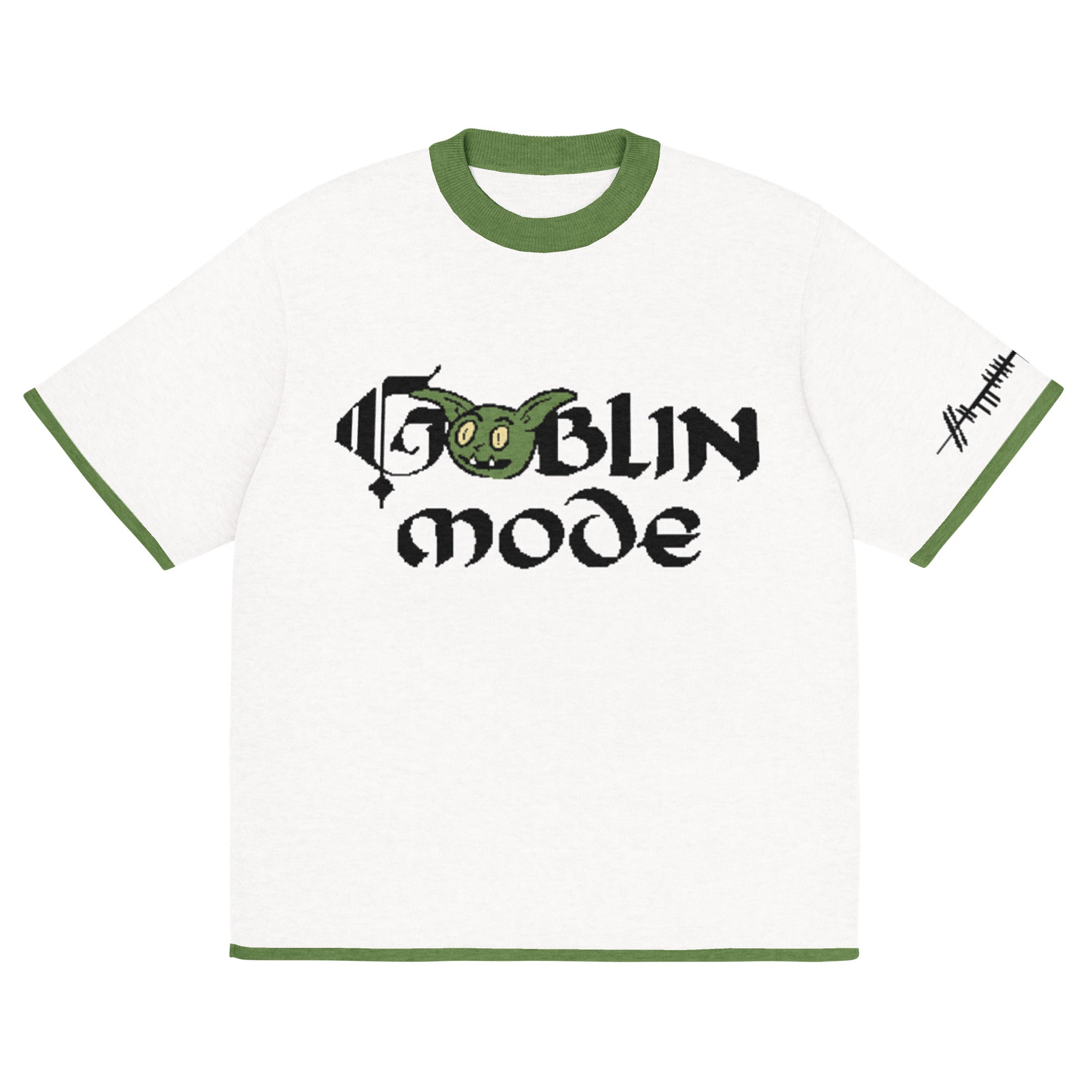 Goblin Mode Grug Knitted Mens T-Shirt