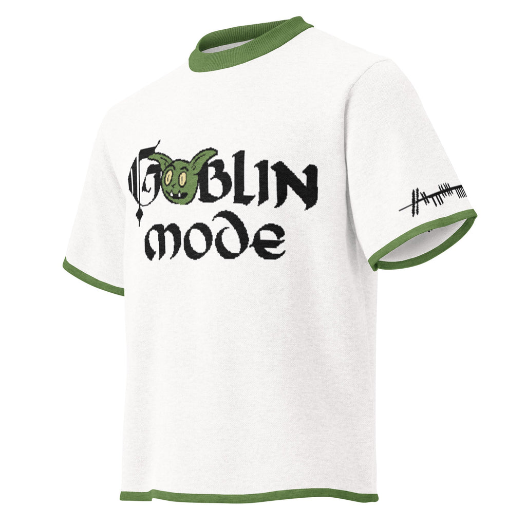 Goblin Mode Grug Knitted Mens T-Shirt