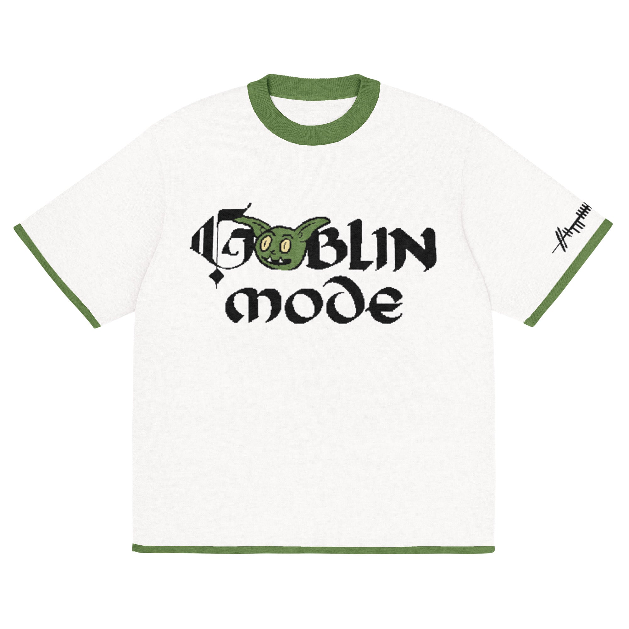 Goblin Mode Grug Knitted Mens T-Shirt